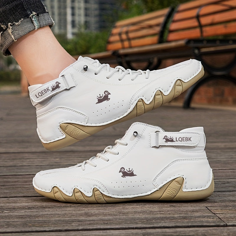 Men's Lace Up Sneakers Boots Casual Walking Shoes Comfortable