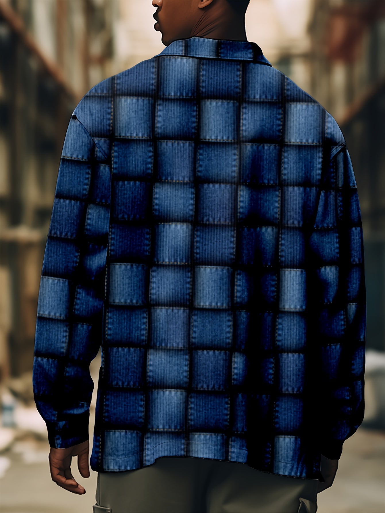 Men's Plaid Long Sleeve Shirt Fall Spring Comfortable