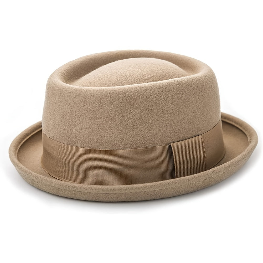 Classic Wool Fedoras Jazz Hat Winter Autumn Cap Hat For Men Women