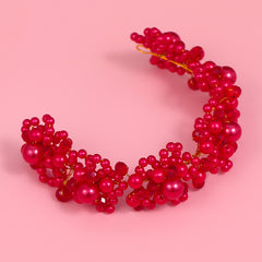 Faux Pearl Beads Headband Bridal Head Piece Wedding Hair Accessories