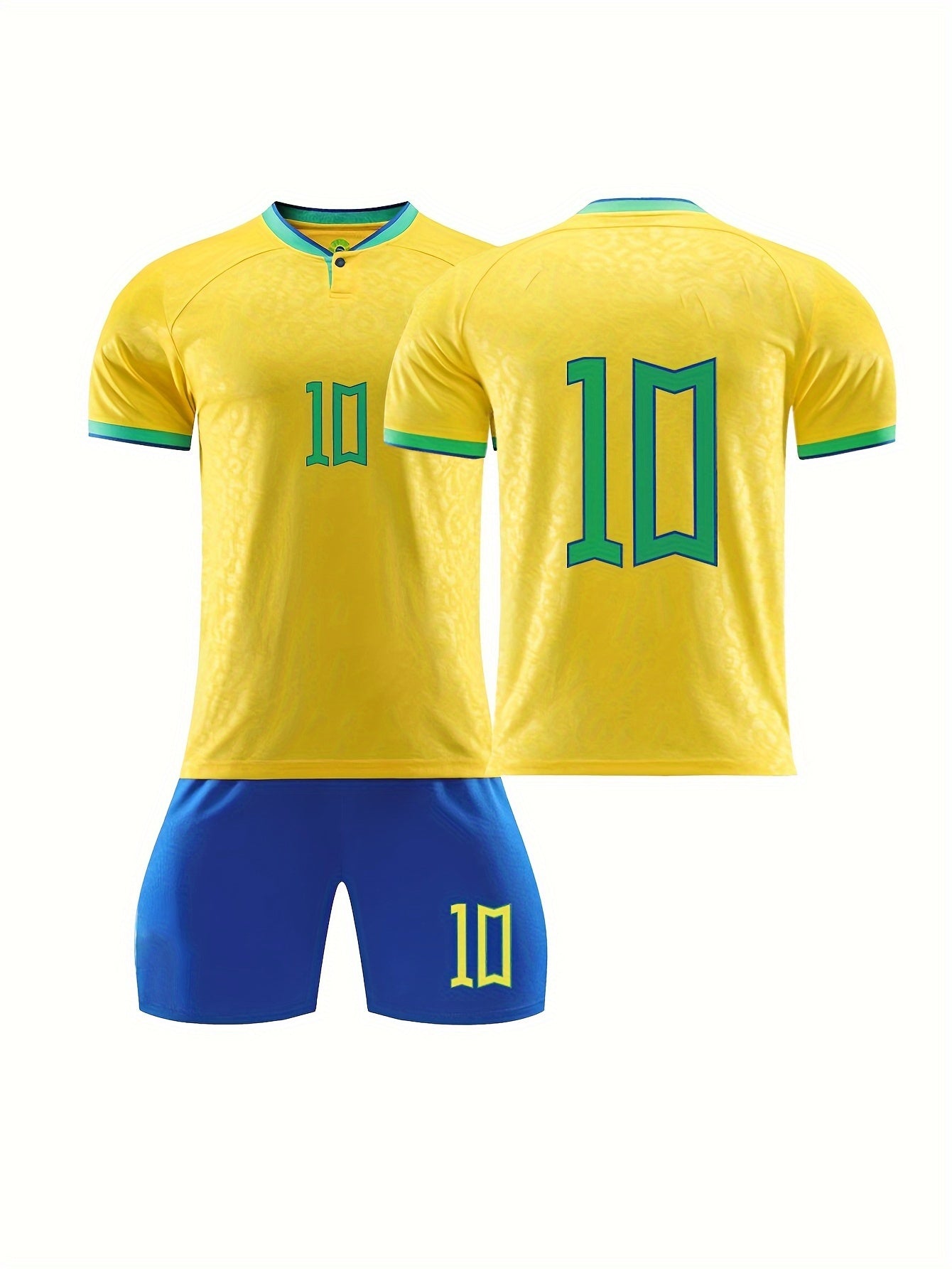 Boy's Bright Yellow Football Suit Size 10