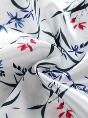 Girls 2pcs Lounge Wear Button Down Pajamas Floral Print Set