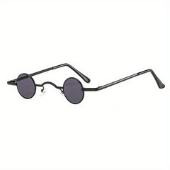 Round Sunglasses With Glasses Chain UV Protection For Photography