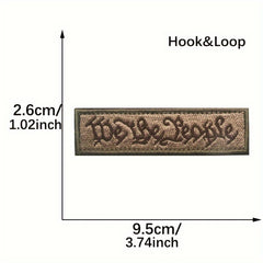 We The People Embroidered Morale Patch PVC Applique