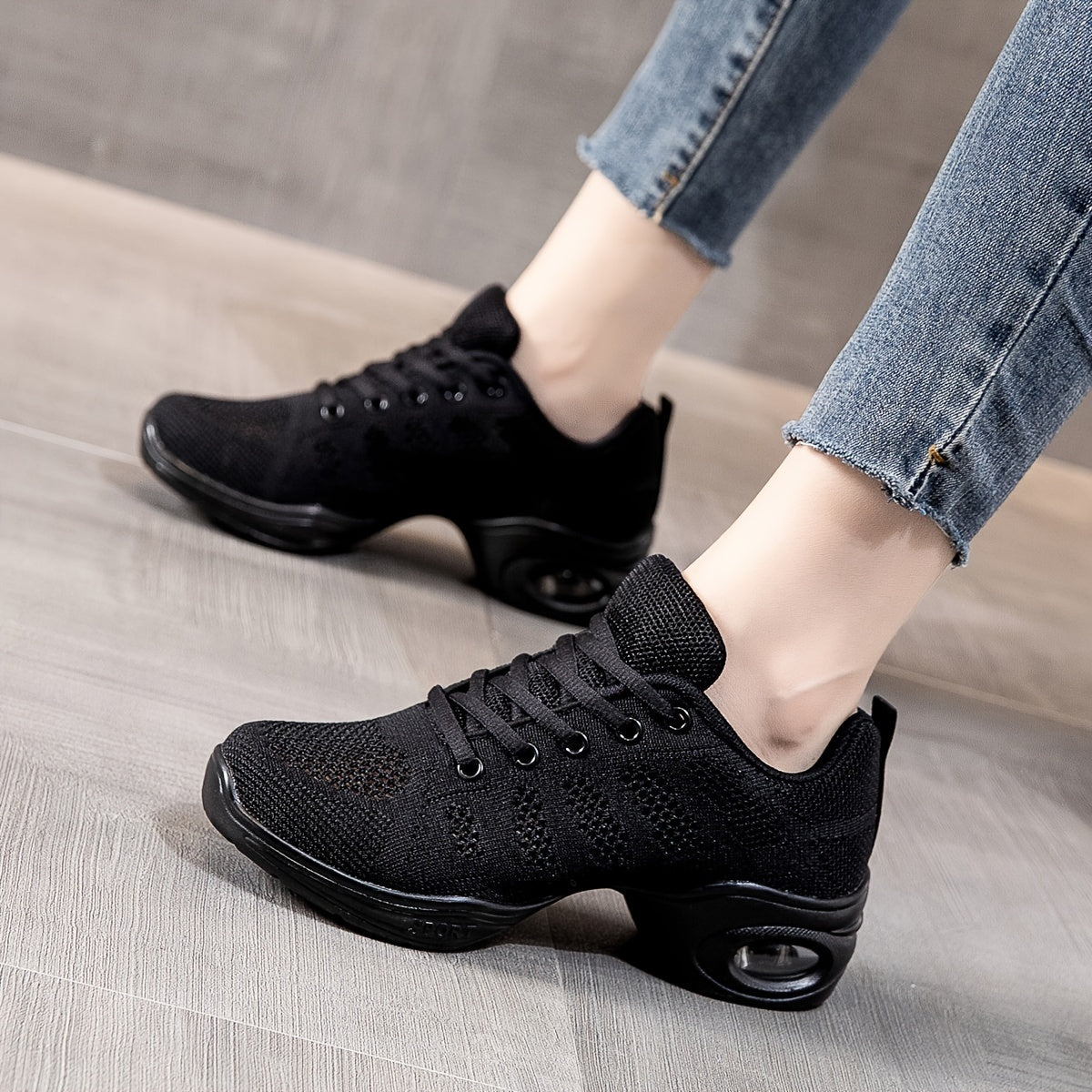 Women's Lightweight Flying Woven Running Shoes Arch Support Air Cushion