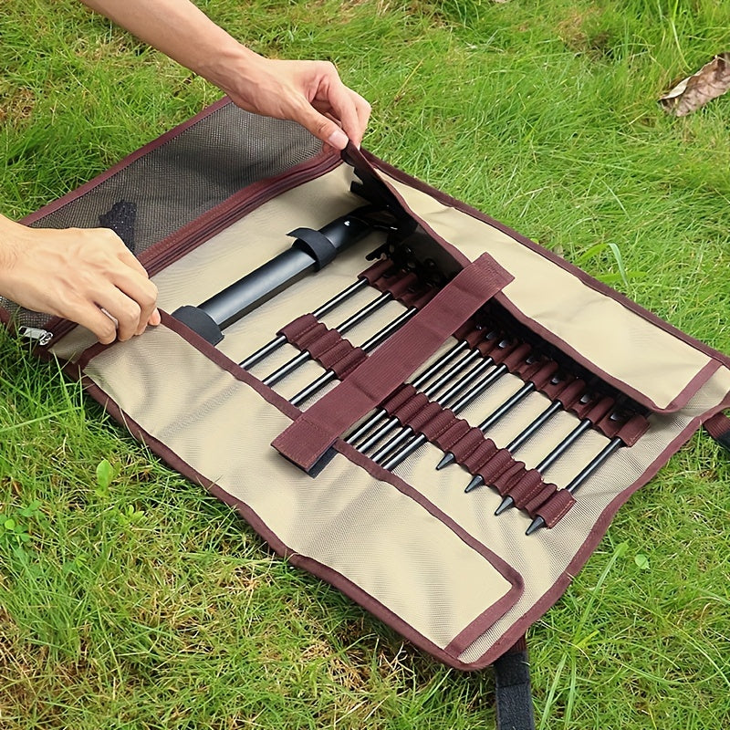 Camping Tool Bag for Tent Stakes Hammer Rope Pegs