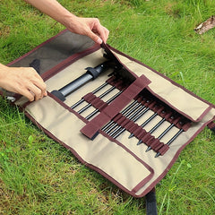 Camping Tool Bag for Tent Stakes Hammer Rope Pegs