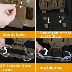 MOLLE Phone Map Holder for Screen Size 11 94 17 02 cm
