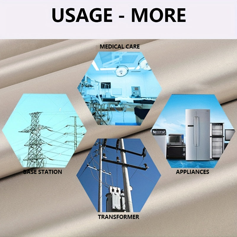 Self Adhesive Faraday Fabric Conductive Shielding for RFID EMF WiFi