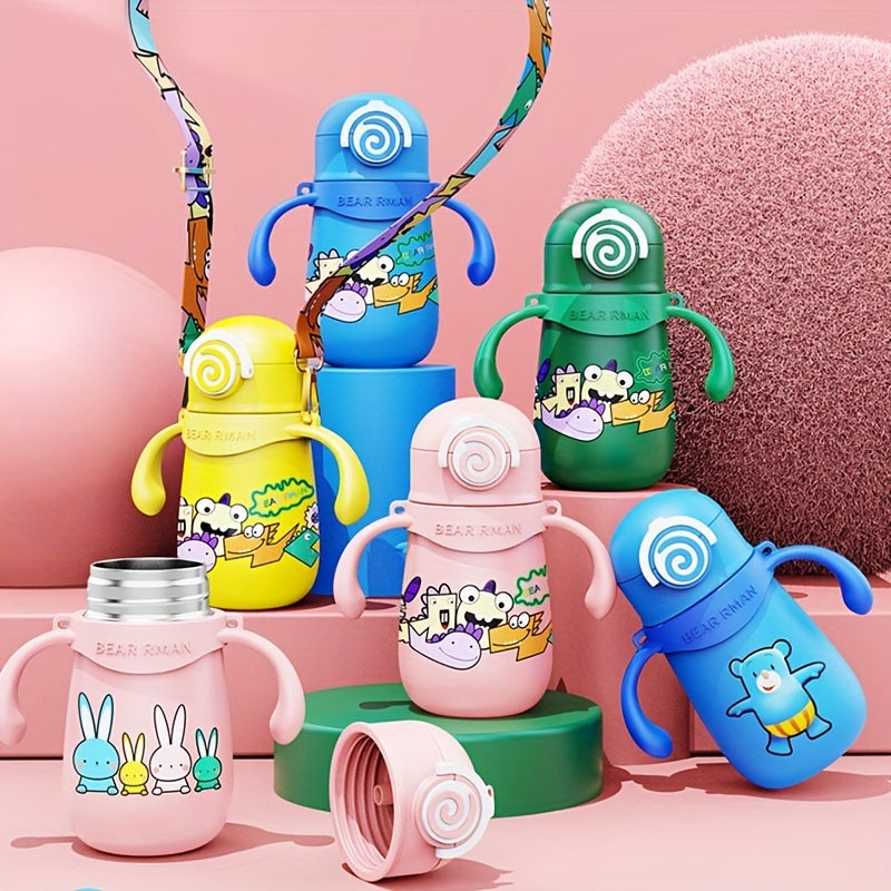 380ml Insulated Kids Cup with Straw and Handle