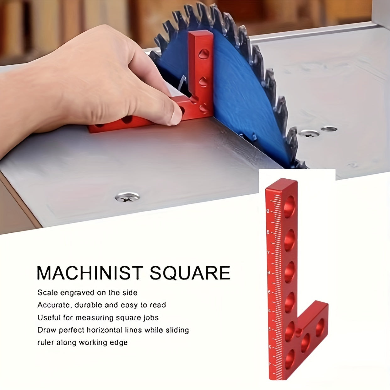 90 Degree Positioning Squares Corner Clamp 100mm L Square Aluminium Alloy