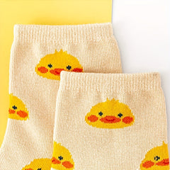 5 Pairs Cartoon Calf Socks for Boys