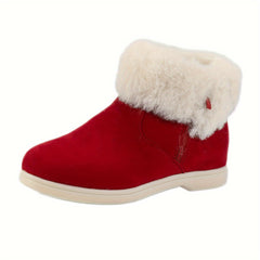 Women's Fleece-lined Snow Boots Non-slip Winter Ankle Boots