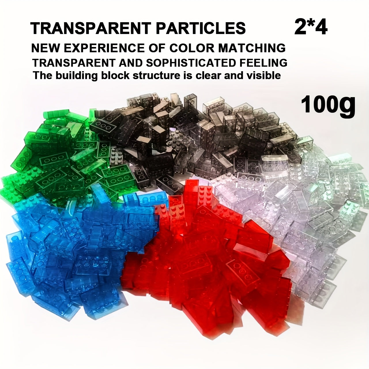 100G Transparent Building Blocks Small Particles 2 4 Compatible