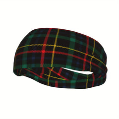 Vintage Plaid Headband Green Red Non Slip Hairband