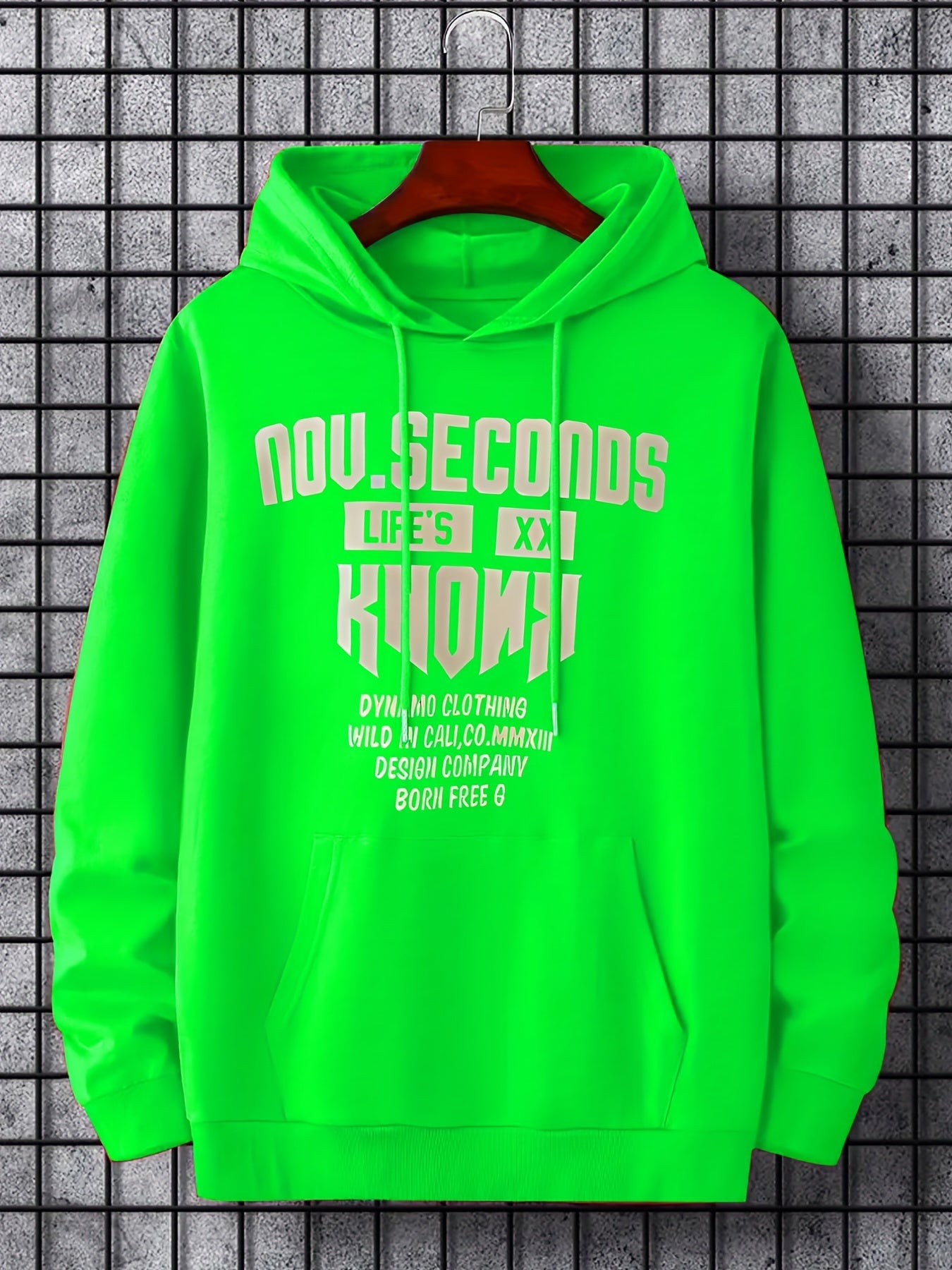 Men's Letters Print Hoodie Spring Fall Sweatshirt