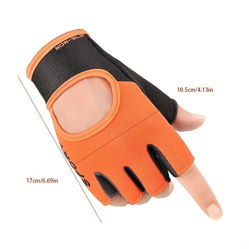 Couples Non Slip Gym Gloves Long Wrist Guard Dumbbell Training