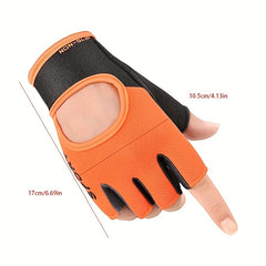 Couples Non Slip Gym Gloves Long Wrist Guard Dumbbell Training