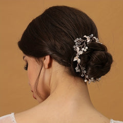 Leaf Hair Comb Headband Tiara For Bride