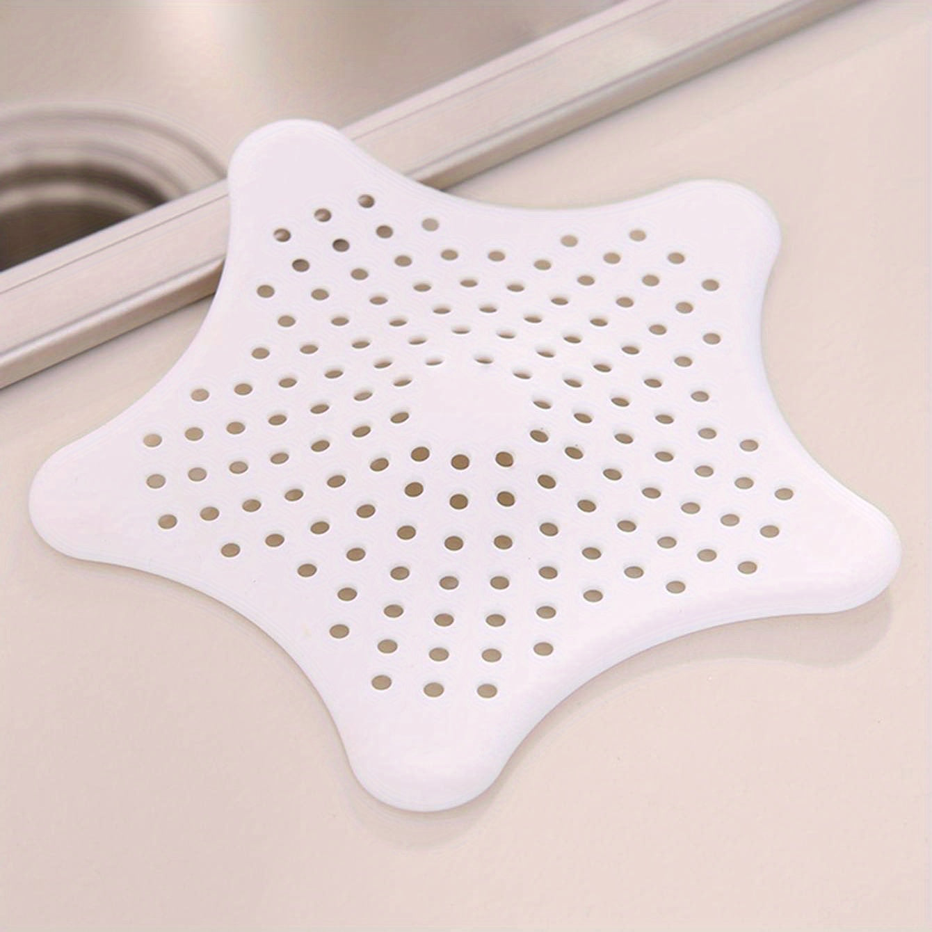 5 11inch Star TPR Floor Drain Cover Kitchen Bath Shower Sink Strainer Hair Filte