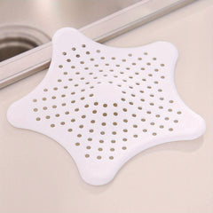 5 11inch Star TPR Floor Drain Cover Kitchen Bath Shower Sink Strainer Hair Filte