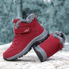 Women's Fleece Waterproof Snow Boots Warm Cotton Shoes
