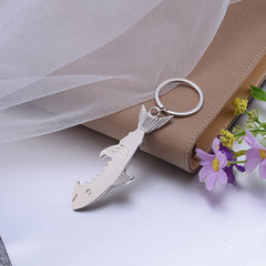 Shark Guitar Bottle Opener Keychain
