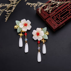 Ancient Hanfu Hair Clips Chinese Style Flower Tassel Hair