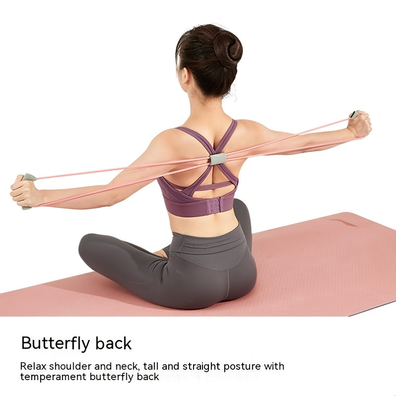 Fitness 8-shaped Tension Rope Elastic Resistance Belt Yoga Equipment