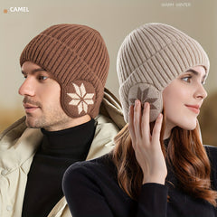 Thickened Velvet Knitted Woolen Hats for Winter, Ear Protection