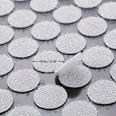 216pcs 108 Pairs Adhesive Hook And Loop Point 0.39inch Nylon Support Coin