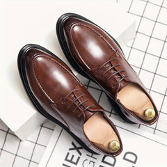 Men's Derby Shoes Lace up Front Dress Shoes For Men Office Business