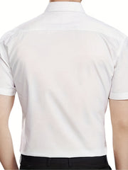 Men's Classic Button Up Shirt for Business Occasion