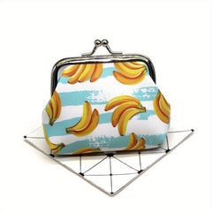 Fruit Print Coin Purse Small Storage Bag for Girls