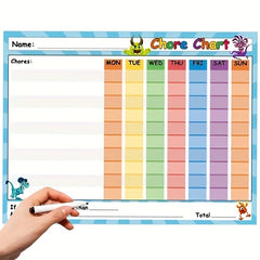 1Pc Self Discipline Schedule Wall Sticker for Students' Rooms