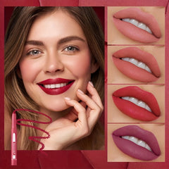 Dual Use Lipliner Waterproof Velvet Matte Lipstick