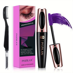 6 Colors Waterproof Mascara With Comb Set Lengthening Thickening