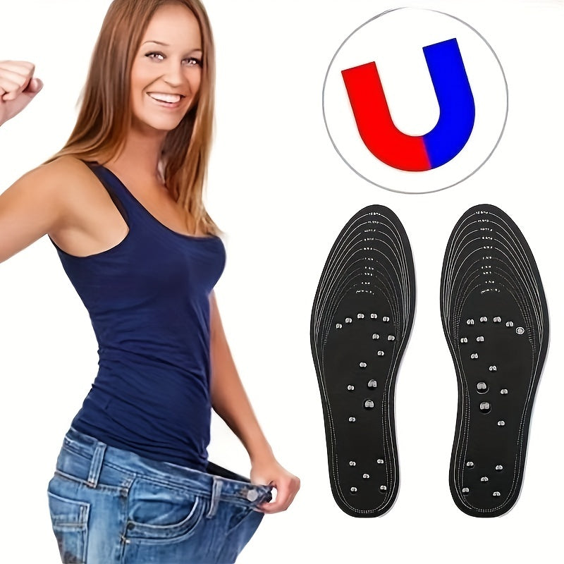 Magnetic Massage Insoles Foot Acupressure Shoe Pads Therapy