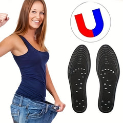 Magnetic Massage Insoles Foot Acupressure Shoe Pads Therapy