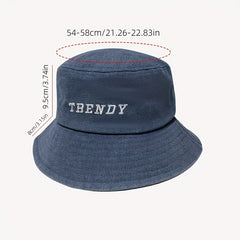 Embroidery Unisex Bucket Hat Lightweight Couple Basin Hat