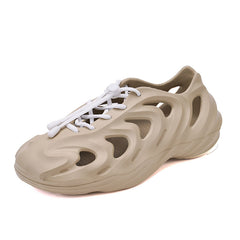 Men's Casual Lace up Hollow Out Sandals Lightweight Beach Shoes
