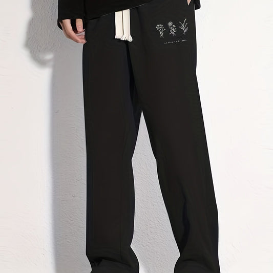 Casual Loose Fit Drawstring Pants for Men