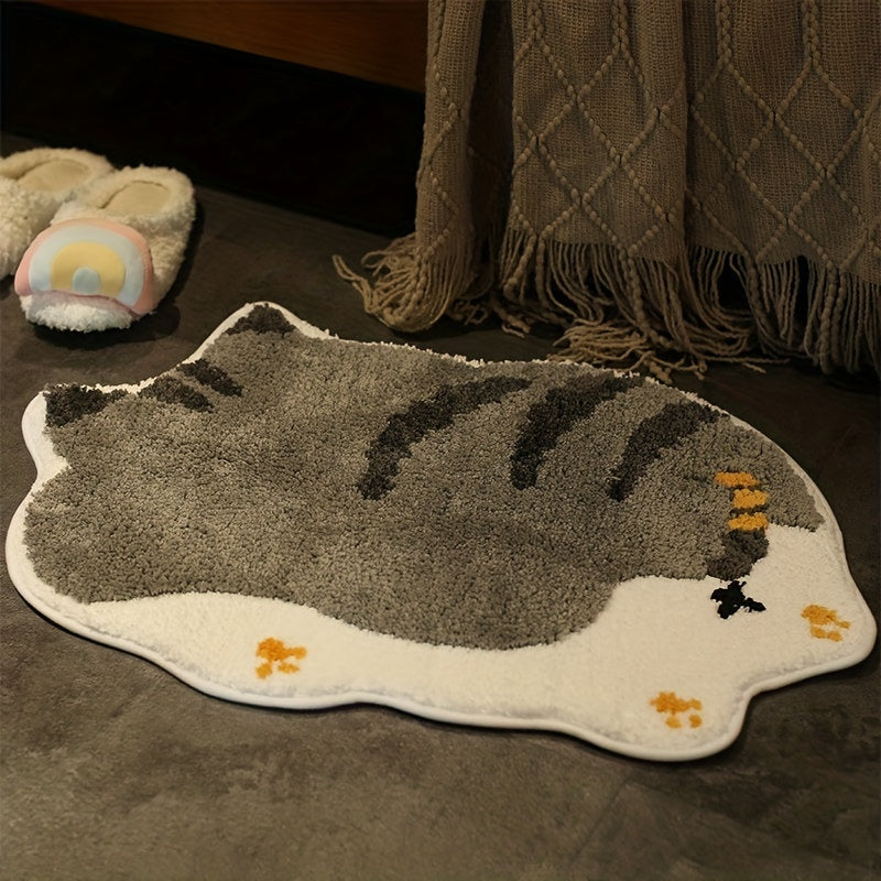 Cartoon Animal Cashmere Doorway Rug 40x60cm