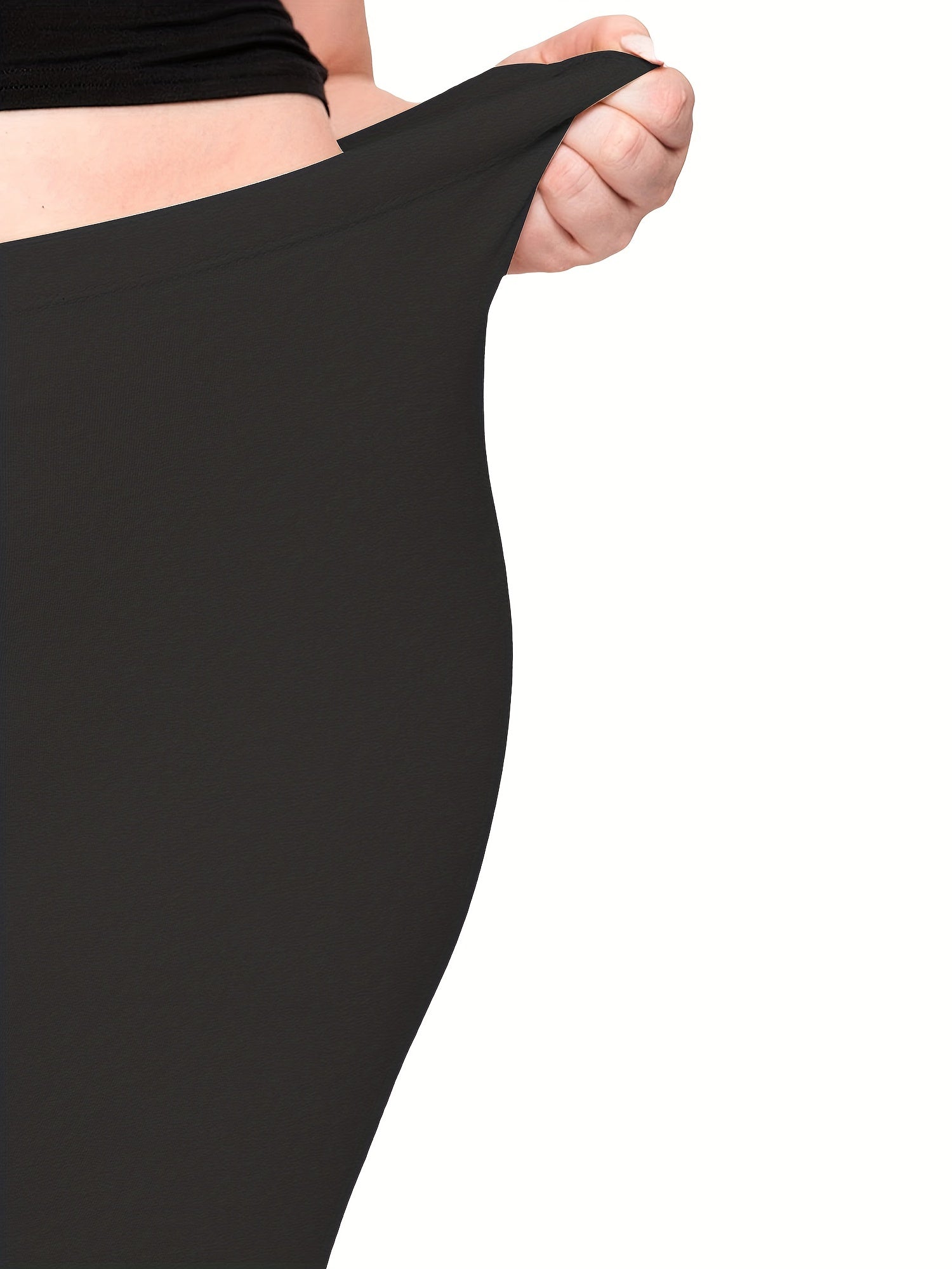 Solid High Rise Fitness Leggings