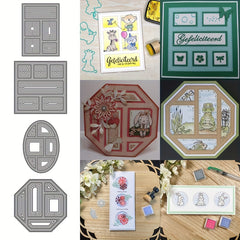 Frame Block Rectangle Metal Cutting Dies Scrapbook Die For Card Making DIY