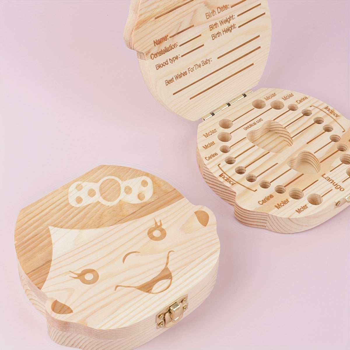 Child Tooth Box Teeth Collection Fetal Hair Storage