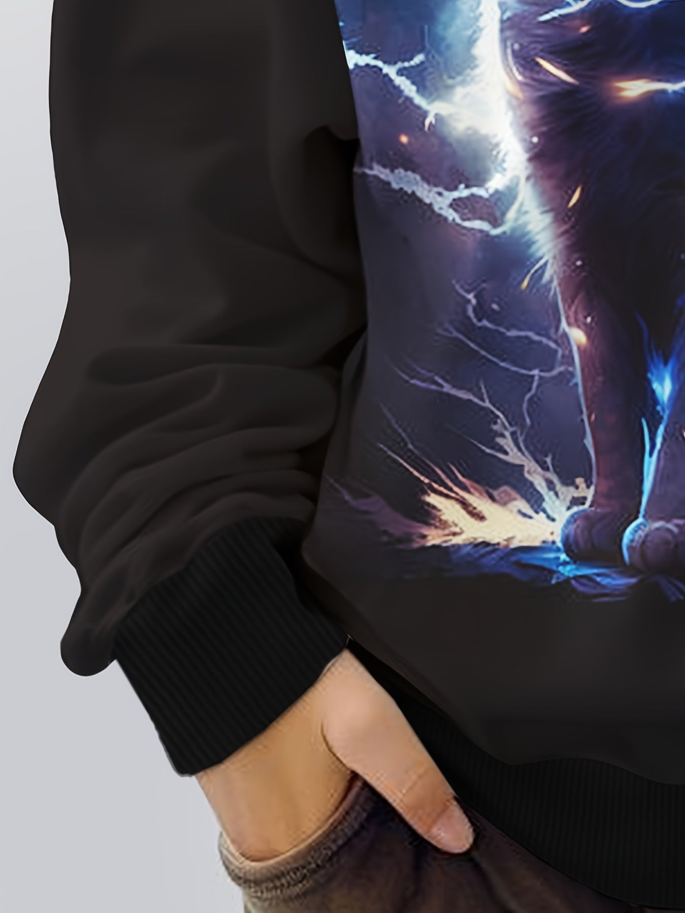 Lightening Kitty Hooded Sweatshirt for Kids