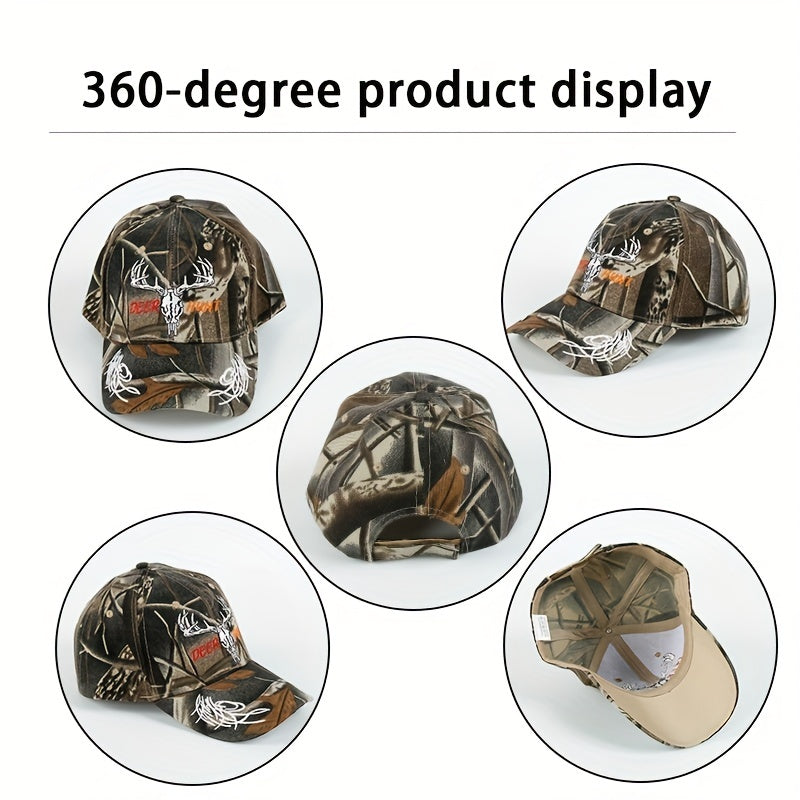 Unisex Sunshade Adjustable Baseball Cap with Big Head Pattern