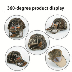 Unisex Sunshade Adjustable Baseball Cap with Big Head Pattern