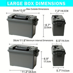 Portable Plastic Tool Box Lightweight Organizer Ammo Storage